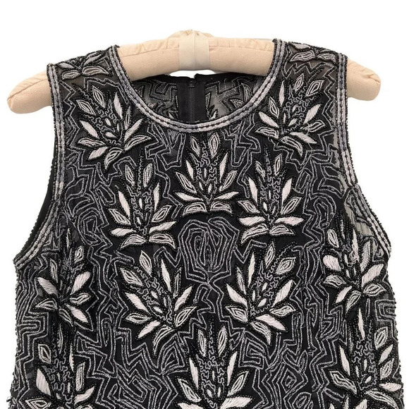 Beaded Silk Sleeveless Top - Picture 2 of 8